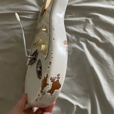 Fender Stratocaster  2021 Heavy Aged White image 10