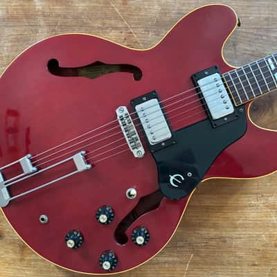 Epiphone  Riviera Blue Label  1971-75 - Cherry VIDÉO image 2