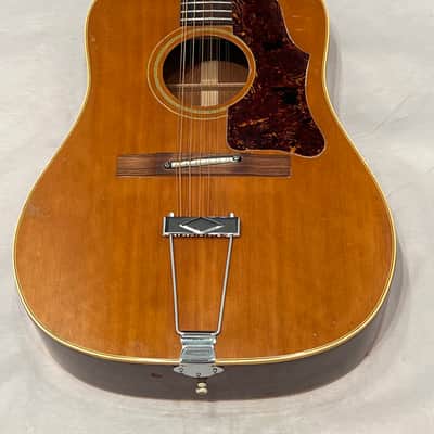 Gibson B-45-12 12 String Acoustic Guitar 1968 Natural image 2