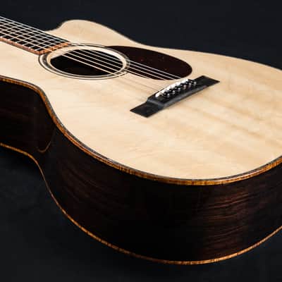 Santa Cruz 00-42 Cutaway African Blackwood and Bearclaw German Spruce Custom Used (2024) image 14