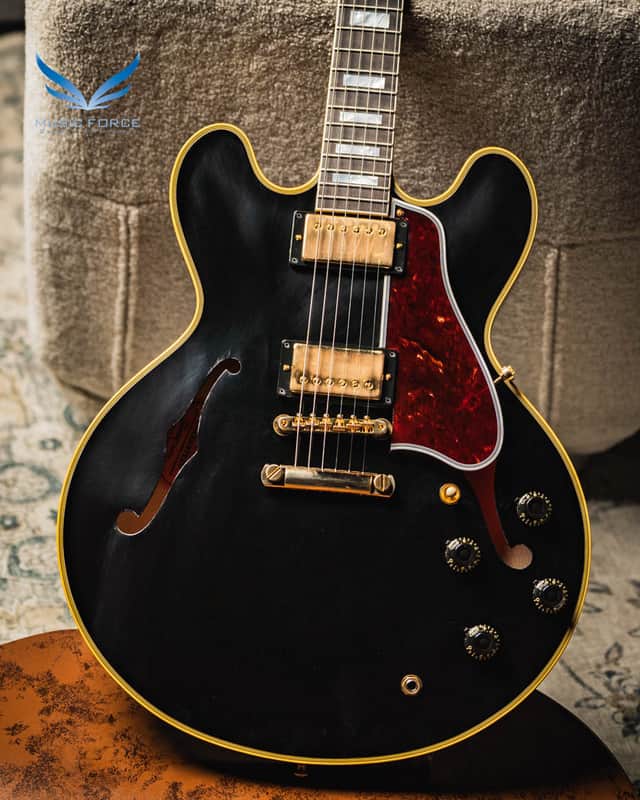 Gibson Custom(Nashville) 1959 ES-355 Reissue Stop Bar-Ebony VOS w
