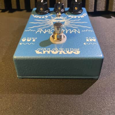 Analogman Chorus W/ Mix Knob and Top Jacks- Blue image 5