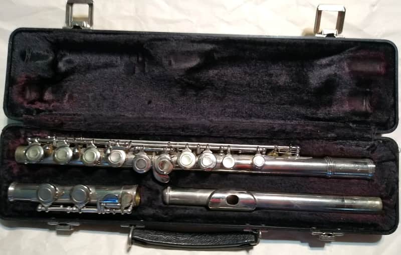 Armstrong 104N Nickel-Plated Flute w/ Case, USA, Good Condition image 1