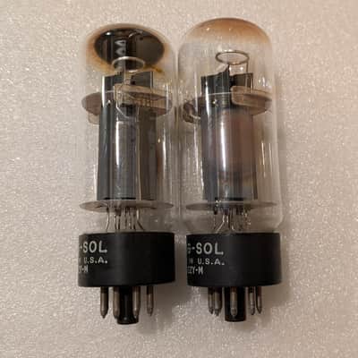 Tung-Sol 7027A NOS Testing Matched Pair Tubes Same Codes / 7027 image 4