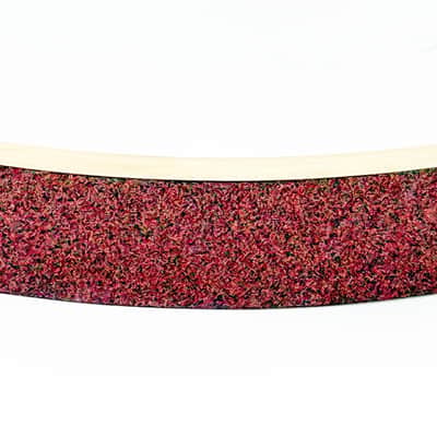 Ludwig LCEEBDH2025 EVOLUTION 20" BASS DRUM HOOP WOOD WINE RED SPARKLE image 2