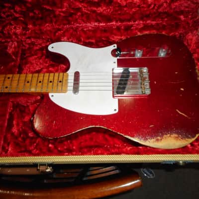 Fender Custom Shop 1958 Reissue Telecaster Heavy Relic 2008 - Red Sparkle image 1