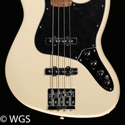 Fender Deluxe Active Jazz Bass Olympic White Pau Ferro (791) image 3