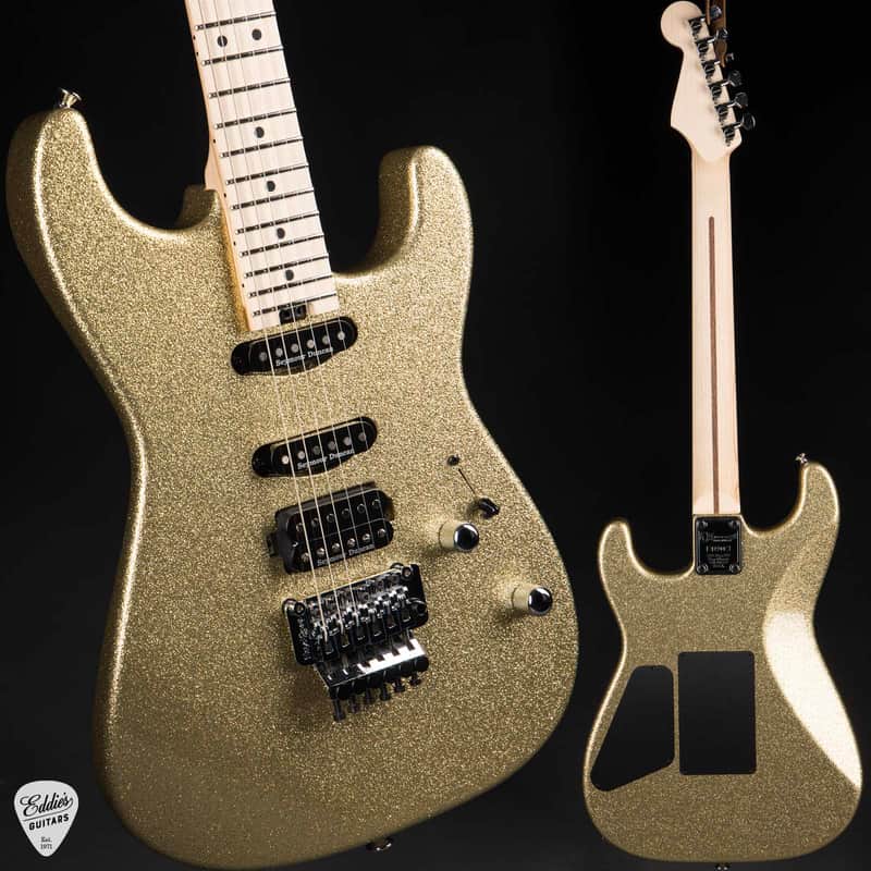 Charvel USA Custom Shop San Dimas HSS - Gold Sparkle image 1