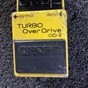 Vintage Boss OD-2 Turbo OverDrive (Black Label) 1985 - 1988 - Yellow