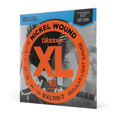 D'Addario XL Nickel 7-String Set, Regular Light, image 4