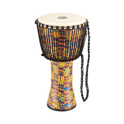 MEINL PADJ2-L-G Rope Tuned Travel Series 12 Inch Djembe, Kenyan Quilt image 2