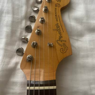 1980s Fender Jazzmaster MIJ FujiGen E-Series (1984–1987) – Sunburst – with hard case image 4