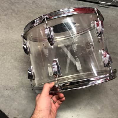 Ludwig Vistalite 14”x10” Tom Drum Clear 1970’s image 4