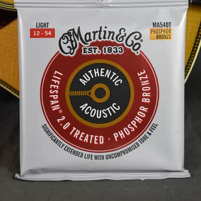 Martin Authentic Acoustic Lifespan 2.0 Treated Phosphor Bronze Strings - Light (.012-.054) image 2