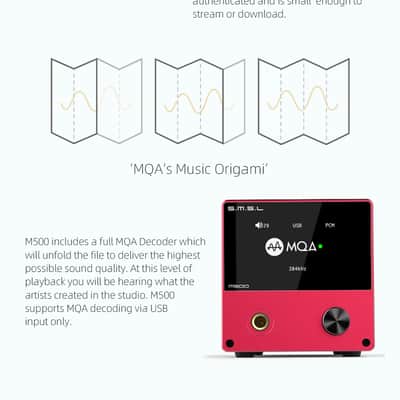 SMSL M500 Mk1 Es9038 Dac - Headphone Amplifier - Black image 5