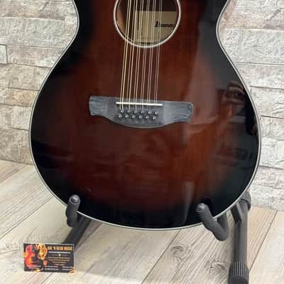 Ibanez AEG5012DVH 12 String Acoustic Electric Guitar - Dark Violin Burst, aeg-5012-DVH image 9