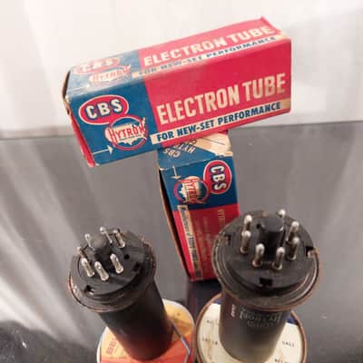CBS-Hytron Pair of 6L6 Metal Vacuum Tubes 1954 / 35th week image 3