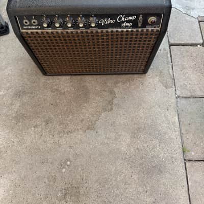 1964 Pre CBS Fender Vibro Champ 6-Watt 1x8" Guitar Combo 1964 - 1967 - Black Panel image 11