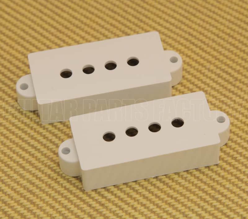 PCO-W Oversized White Pickup Covers for P Bass image 1