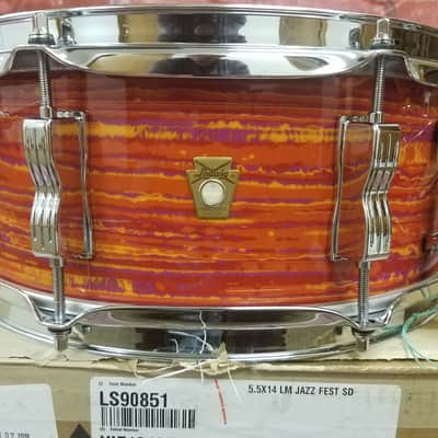 Ludwig *Pre-Order* Legacy Mahogany Reissue Mod Orange Jazz Fest 5.5x14" Snare Drum Made in USA Special Order Authorized Dealer image 1