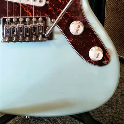 Jay Turser JT JG Jaguar Electric Guitar Classic Style Sonic Blue image 3