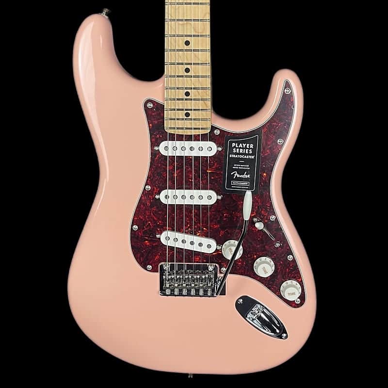 Fender Player Stratocaster Shell Pink MN Tortoise Pickguard