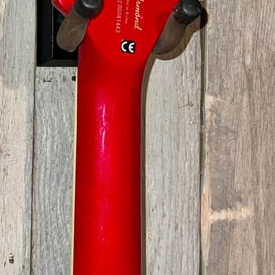 Excellent DeArmond / Fender Ashbory Bass Red 4 String Bass, Original Case , Korea ! image 9