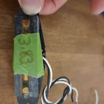 Unknown Set of Single Coil Ceramic Stratocaster Type Pickups @4k - Set #3 image 4