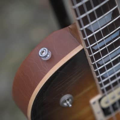 Patrick James Eggle Macon Single Cut Semi Hollowbody - Nitro Tobacco Burst image 10