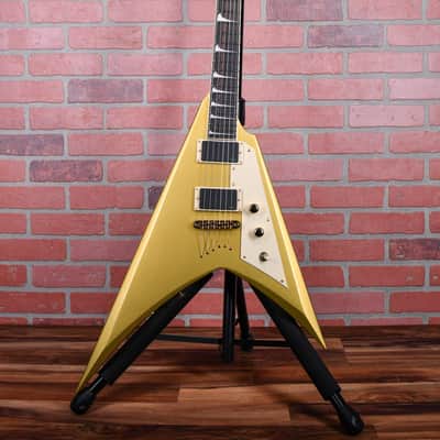ESP LTD KH-V Kirk Hammett Signature Guitar Metallic Gold 2023 w/OHSC image 4