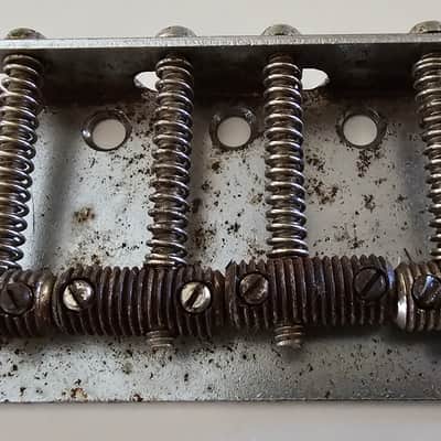 Original Fender Precision Bass Bridge 1959 - Chrome image 4