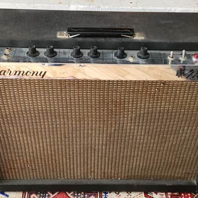 RARE! Harmony H415 Combo Amp 212 w/ Jensens 18 Watt 1966-68 USA image 3