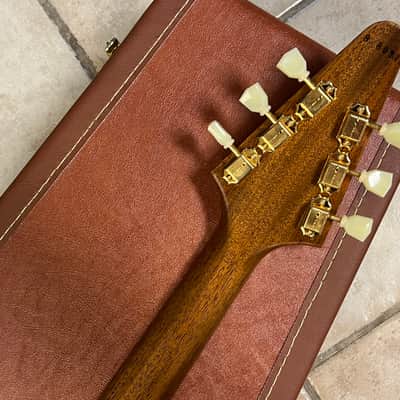 2026 Gibson Custom Shop 1958 Flying V Mahogany Antique Natural VOS image 9