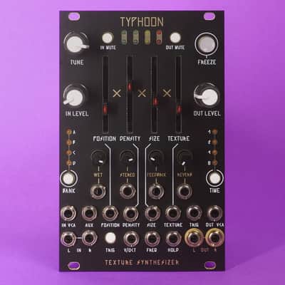 Jakplugg Typhoon (Expanded Mutable Instruments Clouds) 16HP Matte Black Gold image 1