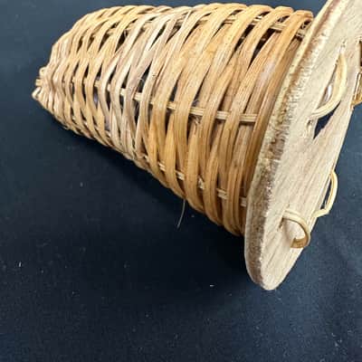 Caxixi, Basket Shaker, Rattan Wrap w/Wooden Bottom, Medium 5"x3" - MINT image 8