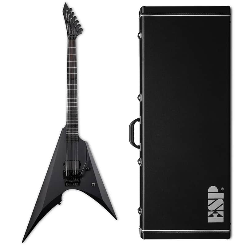 ESP LTD Arrow Black Metal Black Satin BLKS Electric Guitar B-Stock BKM + ESP CVFF Hard Case! image 1