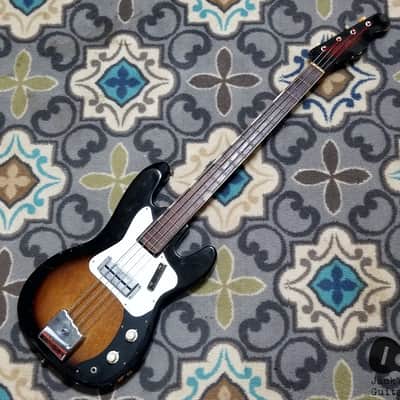 Kent 670 Electric Bass (1960s, Sunburst) image 3