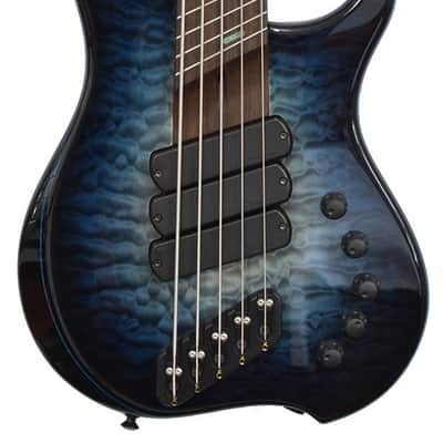 Dingwall Custom ABZ 5 Natural to Blue Burst QM image 2