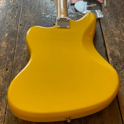 Fender Japan Limited Edition Jaguar FSR Graffiti Yellow, Alder Body Rosewood Board MIJ image 2