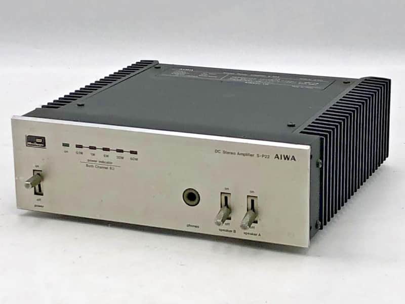 Aiwa S-P22 DC Stereo Power Amplifier Tested Works image 1
