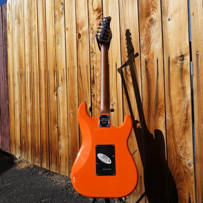 Schecter DIAMOND SERIES Nick Johnston Traditional - Atomic Orange Left Handed 6-String Electric Guitar (2023) image 3