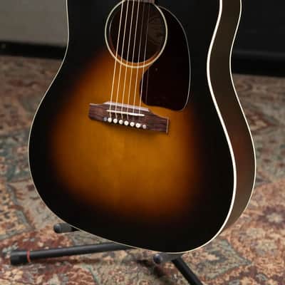 Gibson J-45 Special Acoustic/Electric Guitar - Satin Vintage Sunburst with Gig Bag image 5