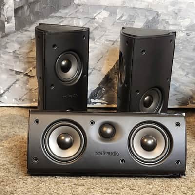 Polk Polk Audio RM 7- 3 speakers RM-8-2 speakers 90s  - Piano black image 3