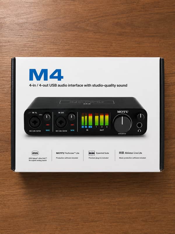 MOTU M4 USB-C Audio Interface 2019 - Present - Black image 1