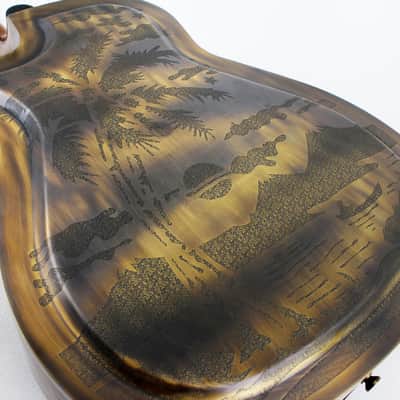 Ozark 3616t Deluxe Tenor Resonator Guitar in Bronze image 11