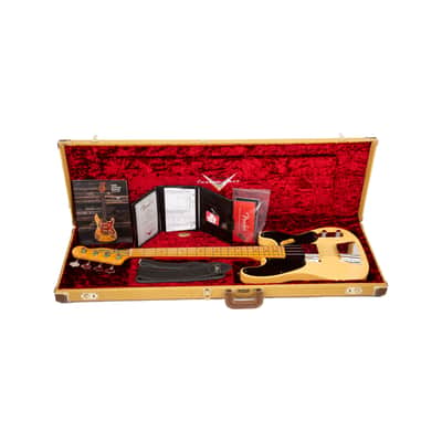 Fender Custom Shop 1951 Precision Bass NOS Electric Guitar, Maple FB, Nocaster Blonde, CP36206 image 10