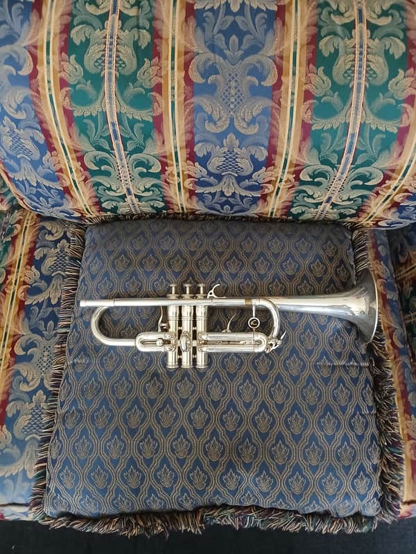Beautiful Antoine Courtois Paris C Trumpet with Courtois Case and Courtois Mouthpiece image 1