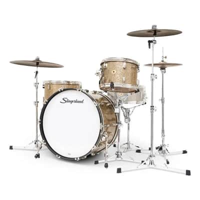 Slingerland Radio King 3pc Drum Set 24/13/16 Gold Glass image 2