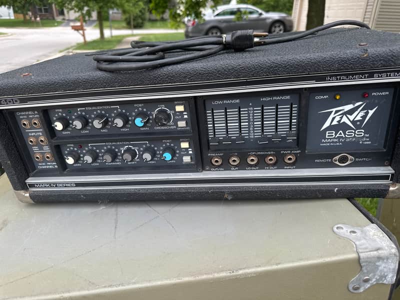 Peavey Bass Mark IV Series 400BH 300-Watt Bass Head 1980s - Black image 1