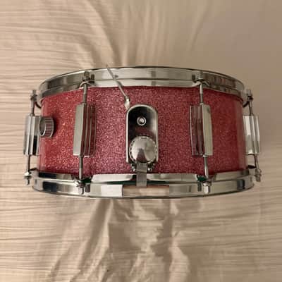 Tempro 5x14 vintage Snare Drum 1960s-1970s - Pink Sparkle image 6